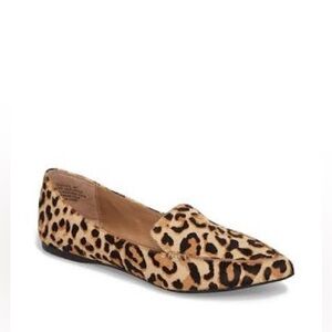 Steve Madden Feather-l Genuine Calf Hair Loafer Flat🖤